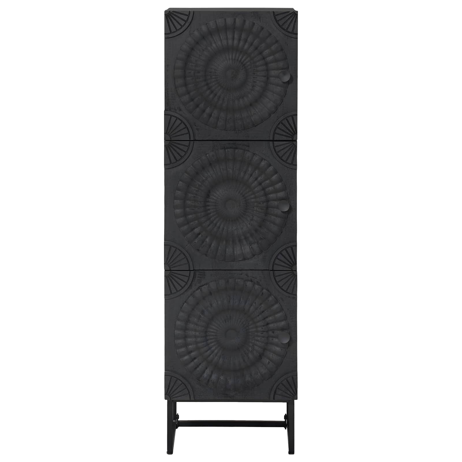 vidaXL Highboard Czarny 35 x 30 x 120 cm