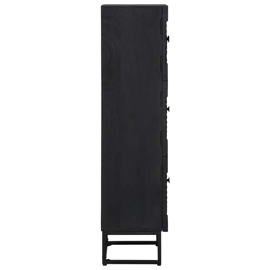 vidaXL Highboard Czarny 35 x 30 x 120 cm