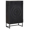 vidaXL Highboard Czarny 55 x 30 x 95 cm