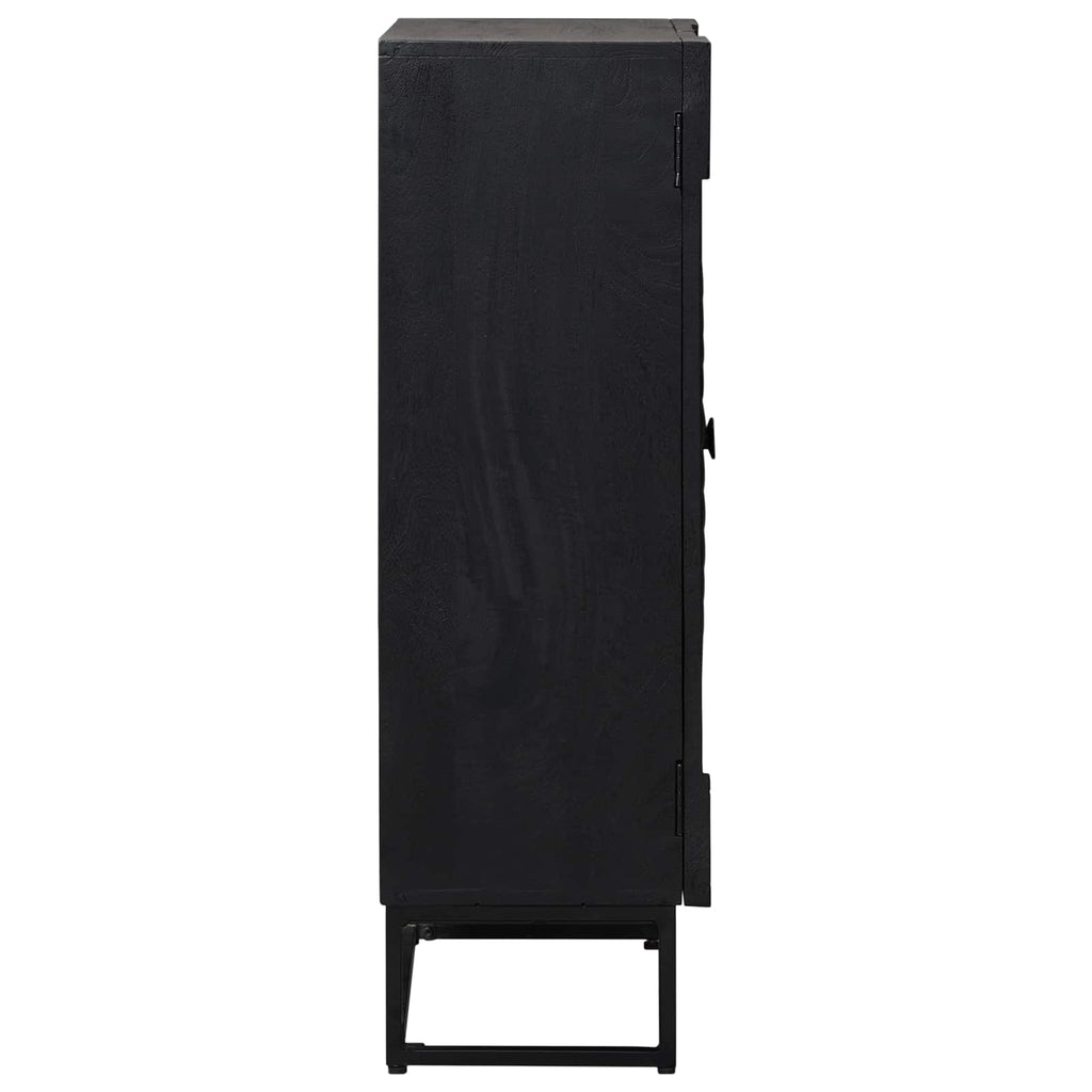 vidaXL Highboard Czarny 55 x 30 x 95 cm