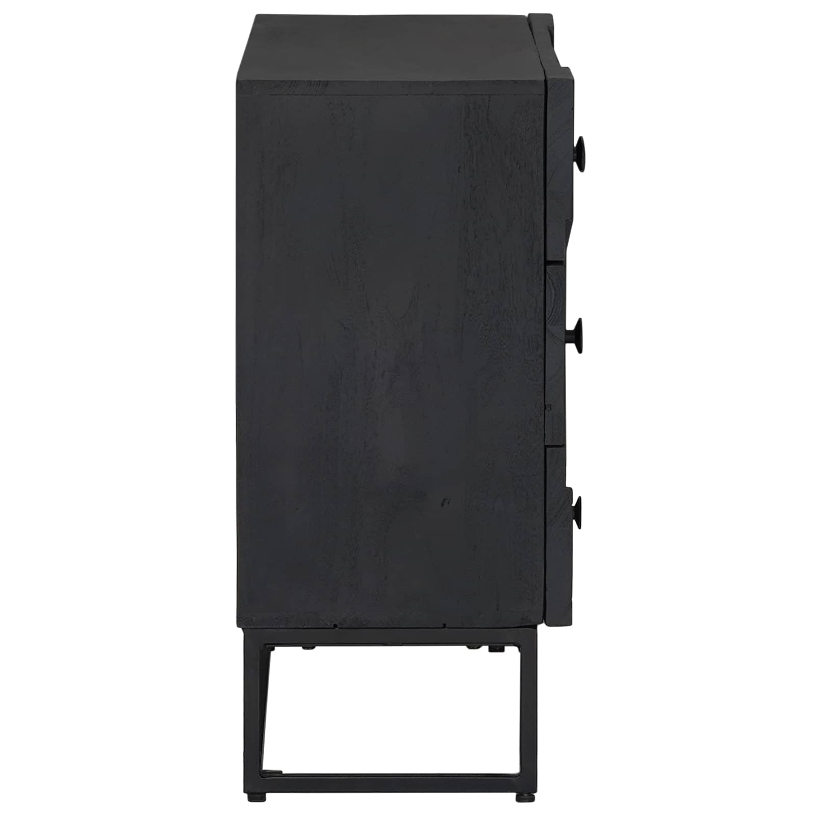 vidaXL Szafka z Szufladami z szufladą Czarny 75 x 30 x 65 cm