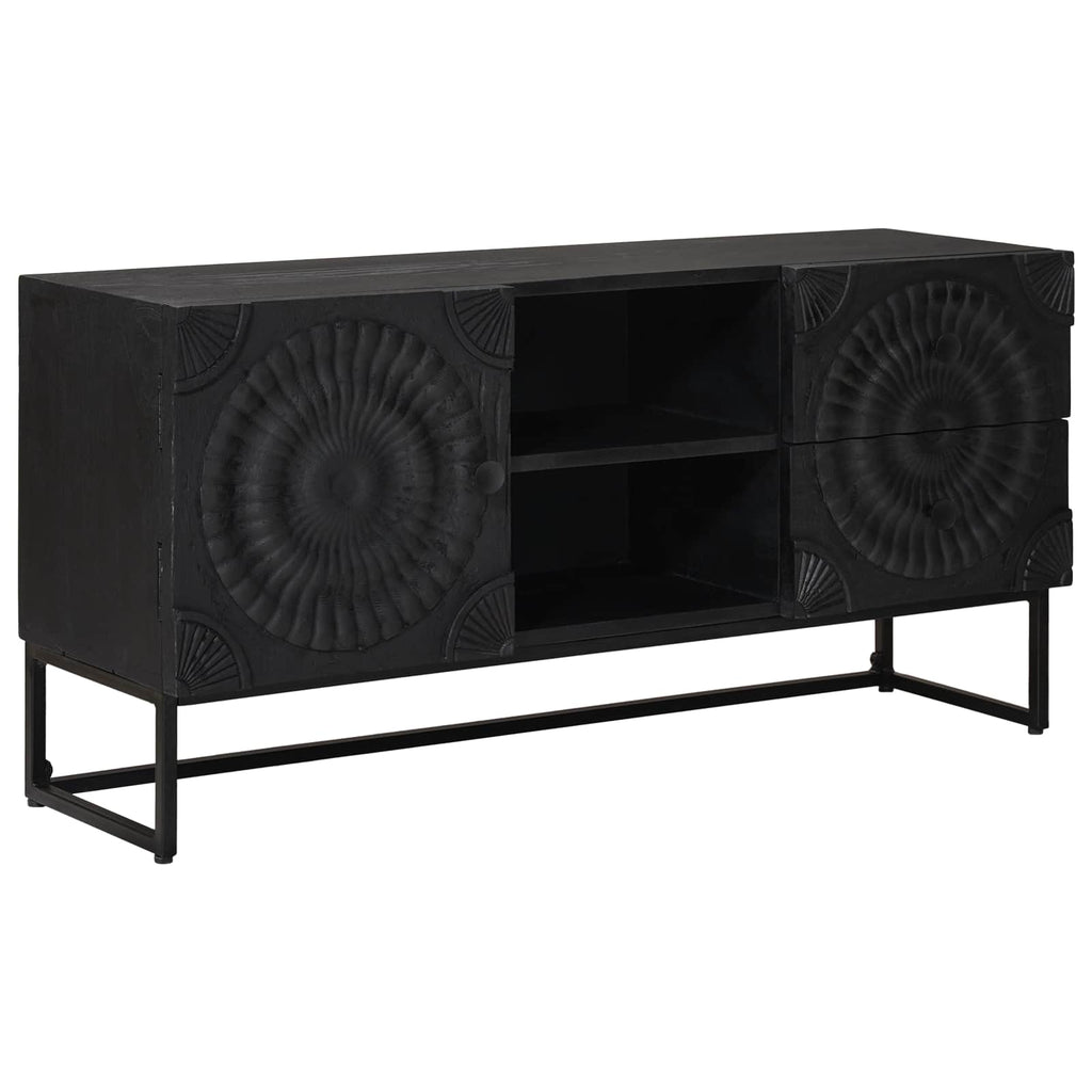 vidaXL Szafka pod telewizor z szufladą z półką Czarny 105 x 30 x 54 cm