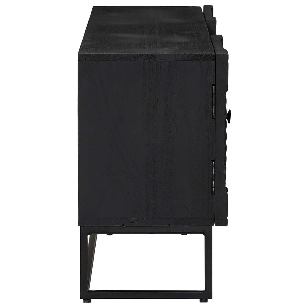 vidaXL Szafka pod telewizor z szufladą z półką Czarny 105 x 30 x 54 cm