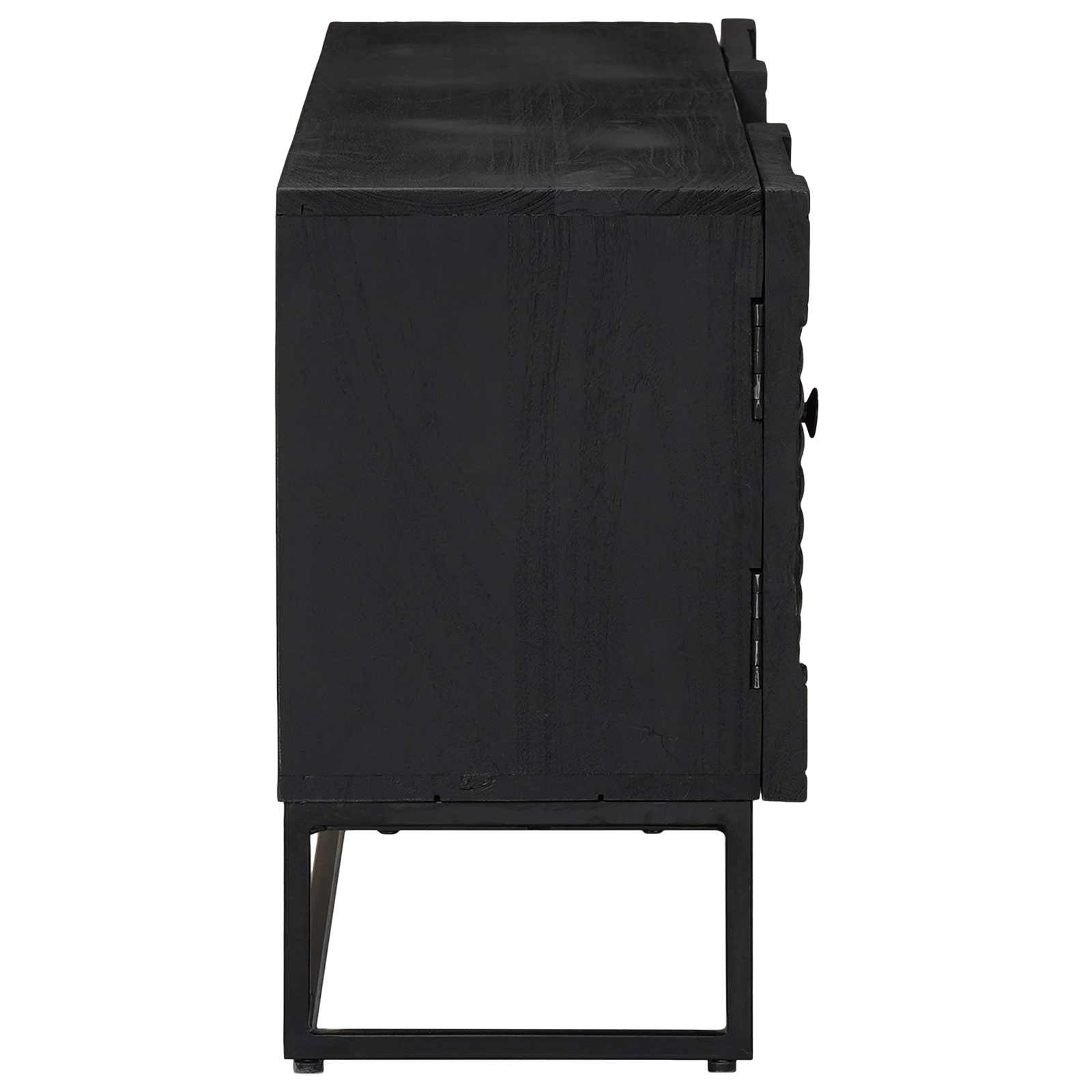 vidaXL Szafka pod telewizor z szufladą z półką Czarny 105 x 30 x 54 cm