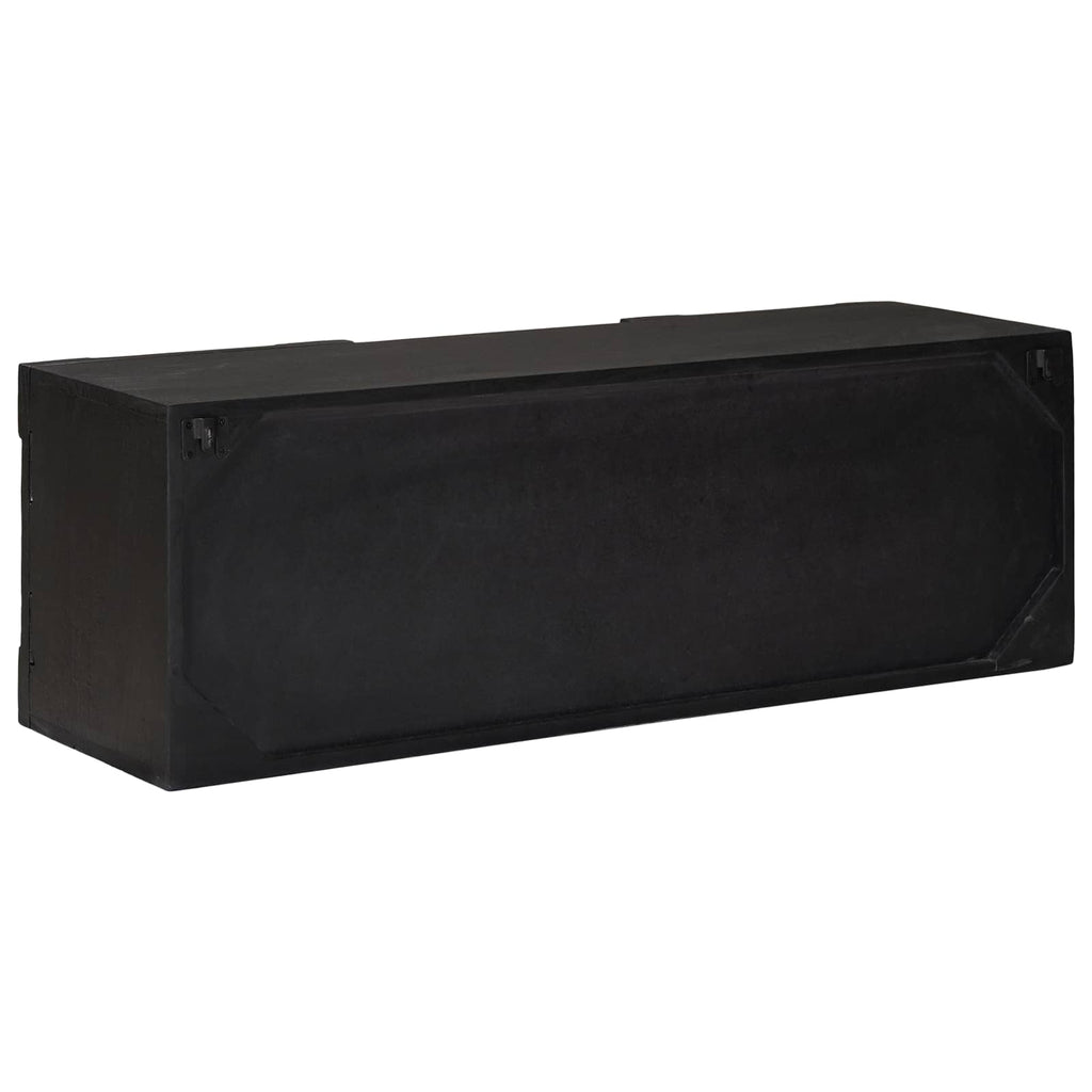vidaXL Szafka pod telewizor z półką z drzwiami Czarny 105 x 30 x 35 cm