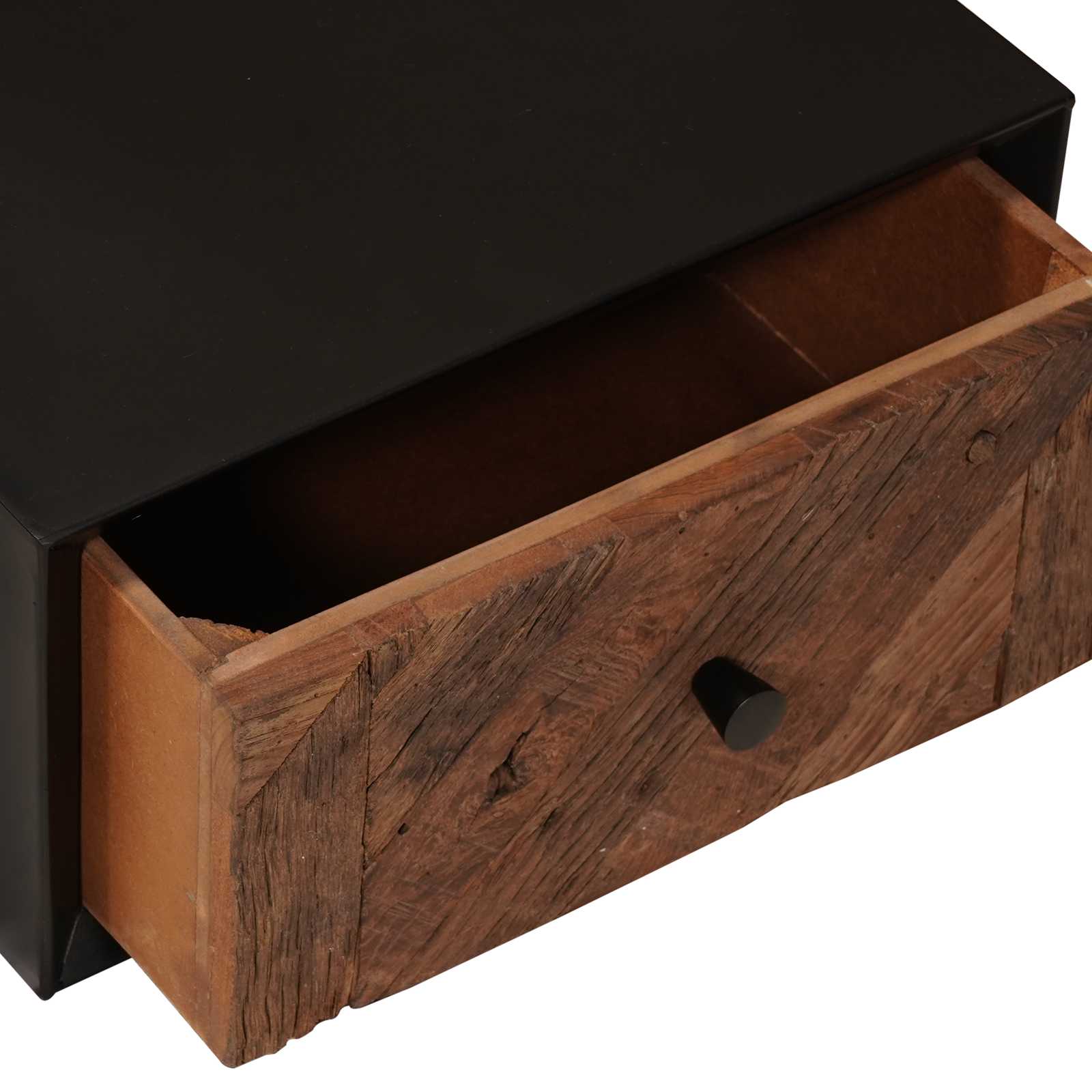 vidaXL Ręcznie wykonana szafka nocna naturalny 40 x 30 x 20 cm