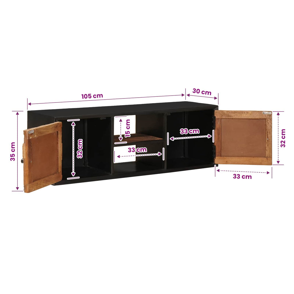 vidaXL Szafka pod telewizor z półką z przechowywaniem 105 x 30 x 35 cm