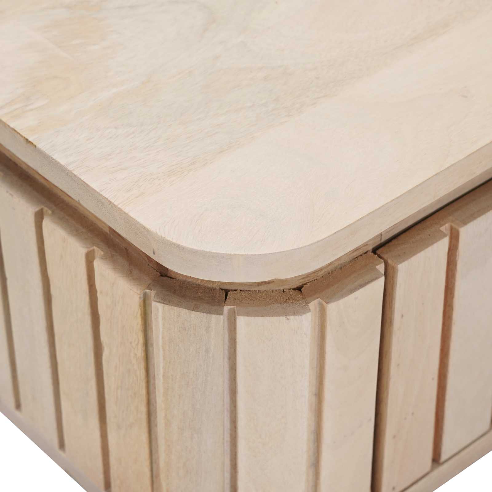 vidaXL Ręcznie wykonana szafka nocna Biały 40 x 30 x 20 cm