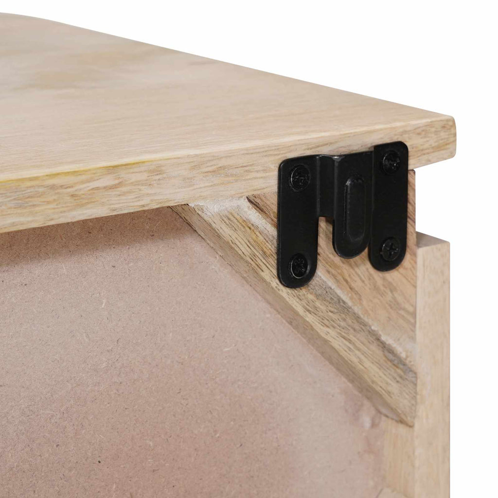 vidaXL Ręcznie wykonana szafka nocna Biały 40 x 30 x 20 cm