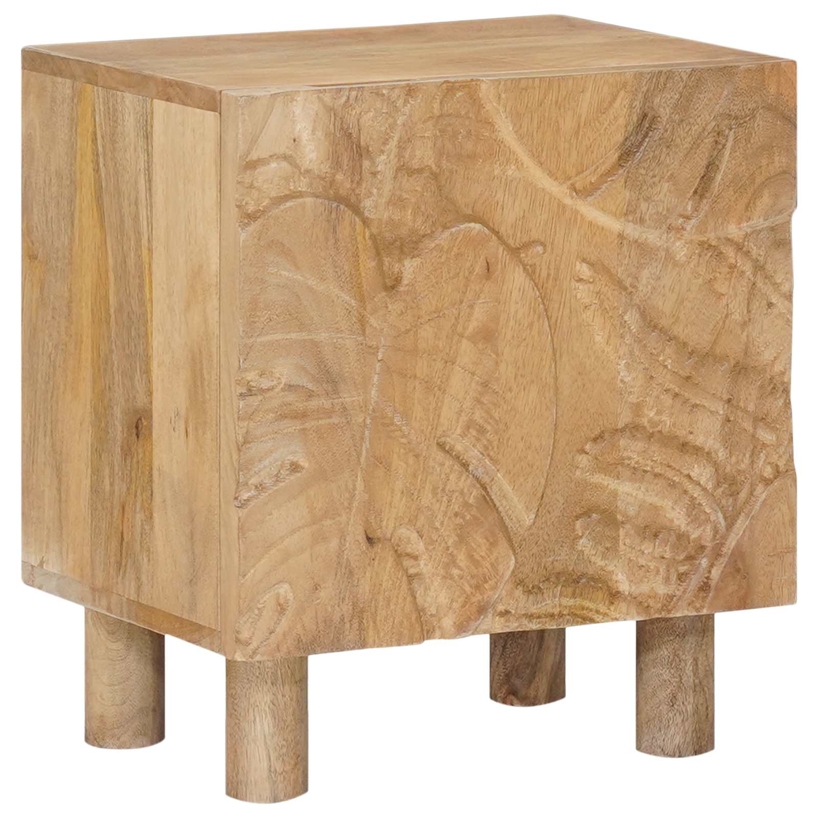 vidaXL Ręcznie wykonana szafka nocna Brąz teakowy 40 x 30 x 45 cm