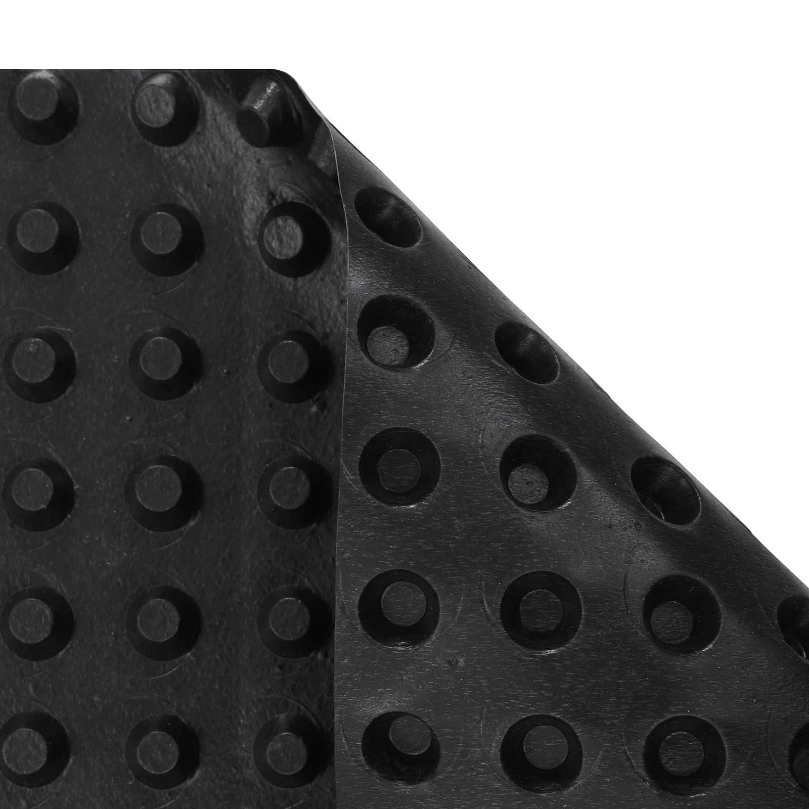 vidaXL Arkusz drenażowy z wypustkami Czarny 0,5 x 20 m HDPE