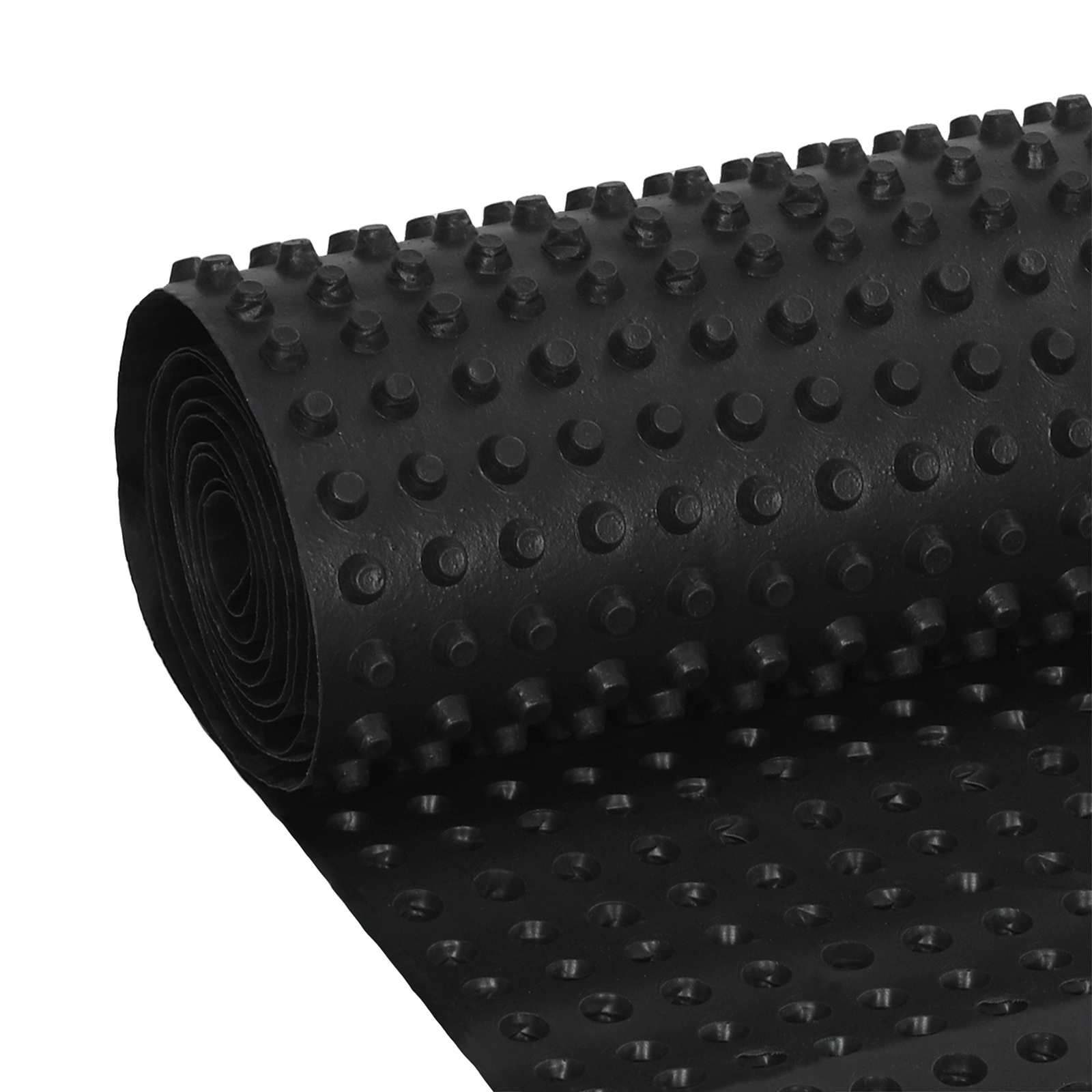 vidaXL Arkusz drenażowy z wypustkami Czarny 0,5 x 20 m HDPE