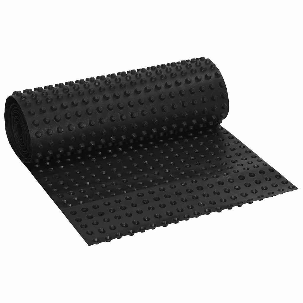 vidaXL Arkusz drenażowy z wypustkami Czarny 0,5 x 20 m HDPE