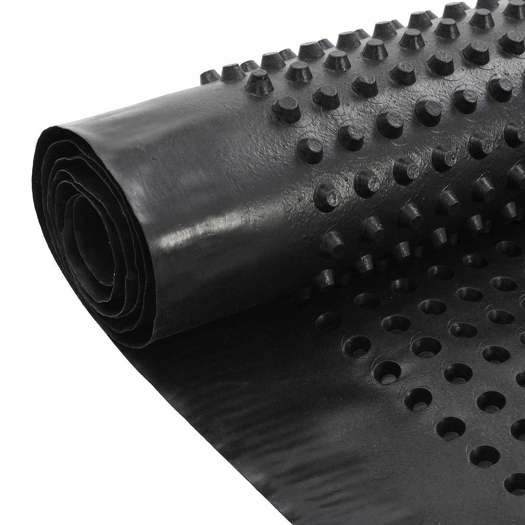 vidaXL Arkusz drenażowy z wypustkami Czarny 1 x 20 m HDPE