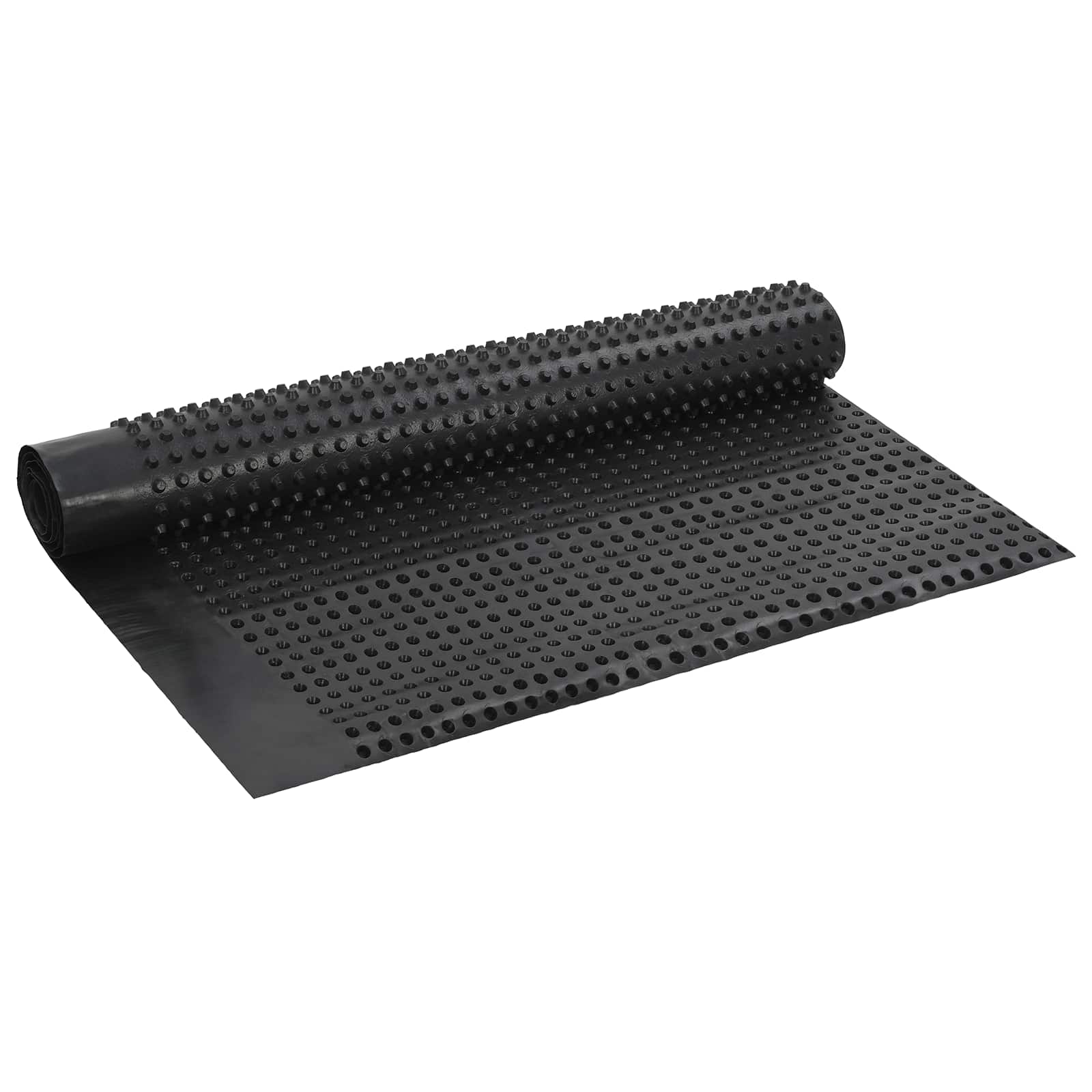 vidaXL Arkusz drenażowy z wypustkami Czarny 1 x 20 m HDPE