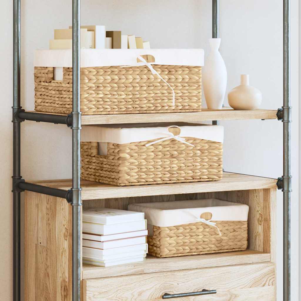 vidaXL Kosze do przechowywania 3 pcs Naturalny Hiacynt wodny