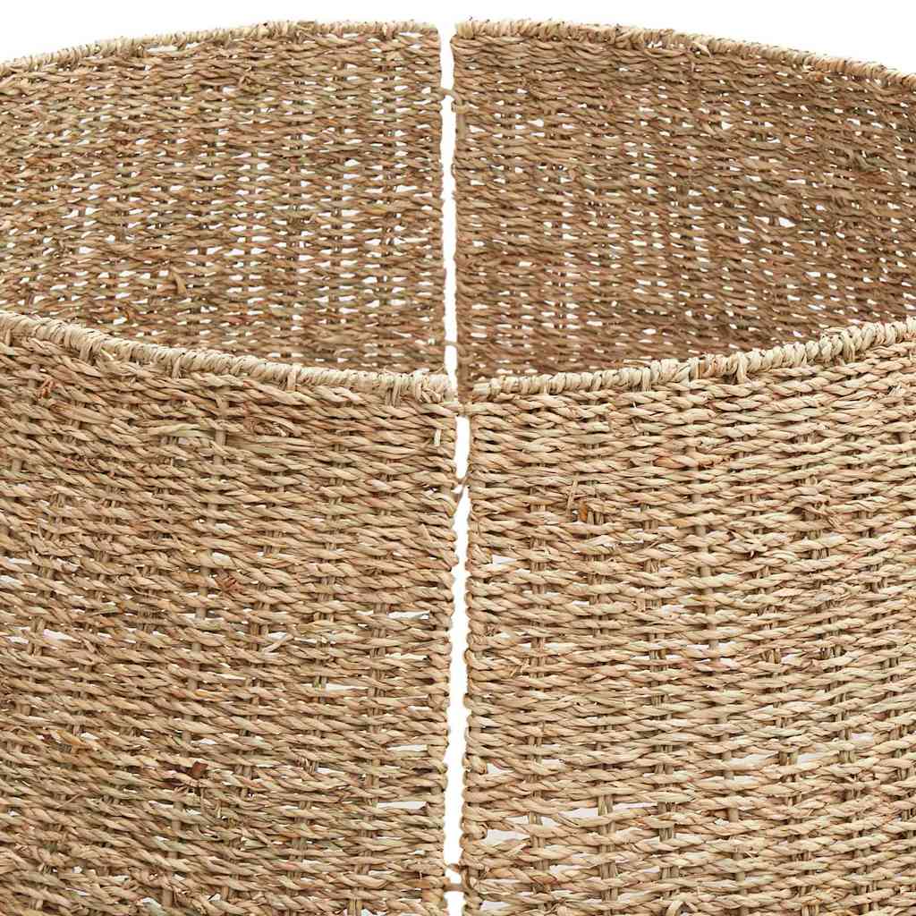 vidaXL Kołnierz do Choinki Okrągły naturalny 75 x 75 x 25 cm