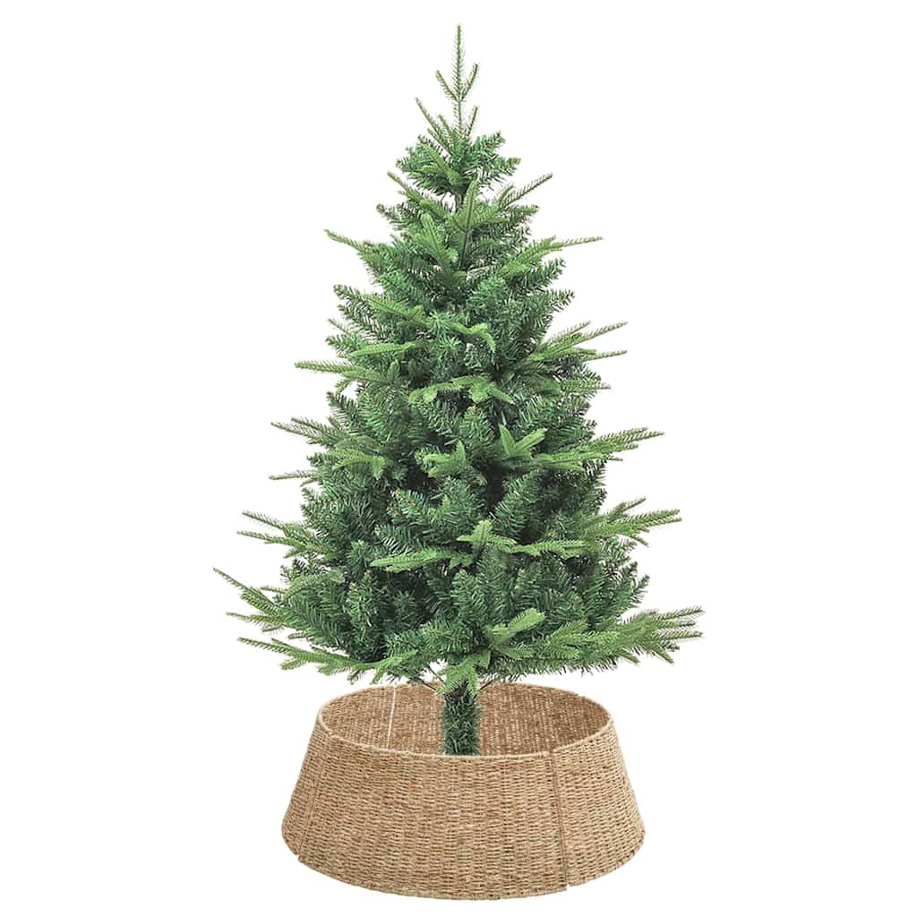 vidaXL Kołnierz do Choinki Okrągły naturalny 75 x 75 x 25 cm