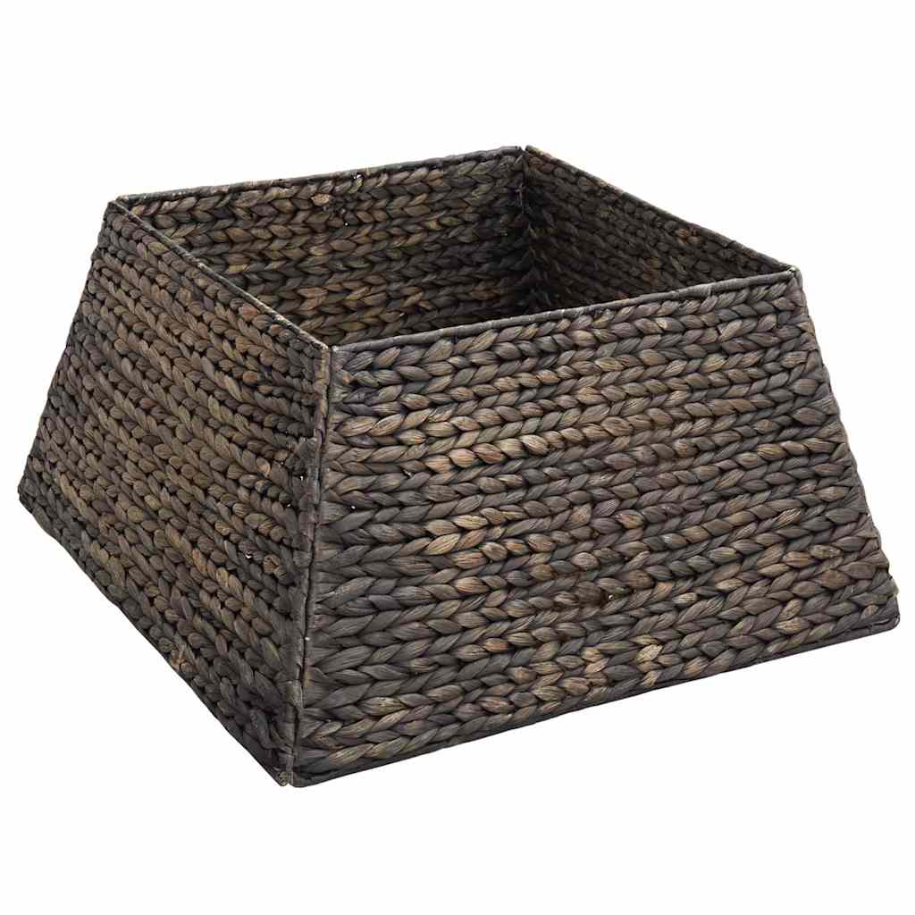 vidaXL Kołnierz do Choinki Czarny 50 x 50 x 25 cm Hiacynt wodny