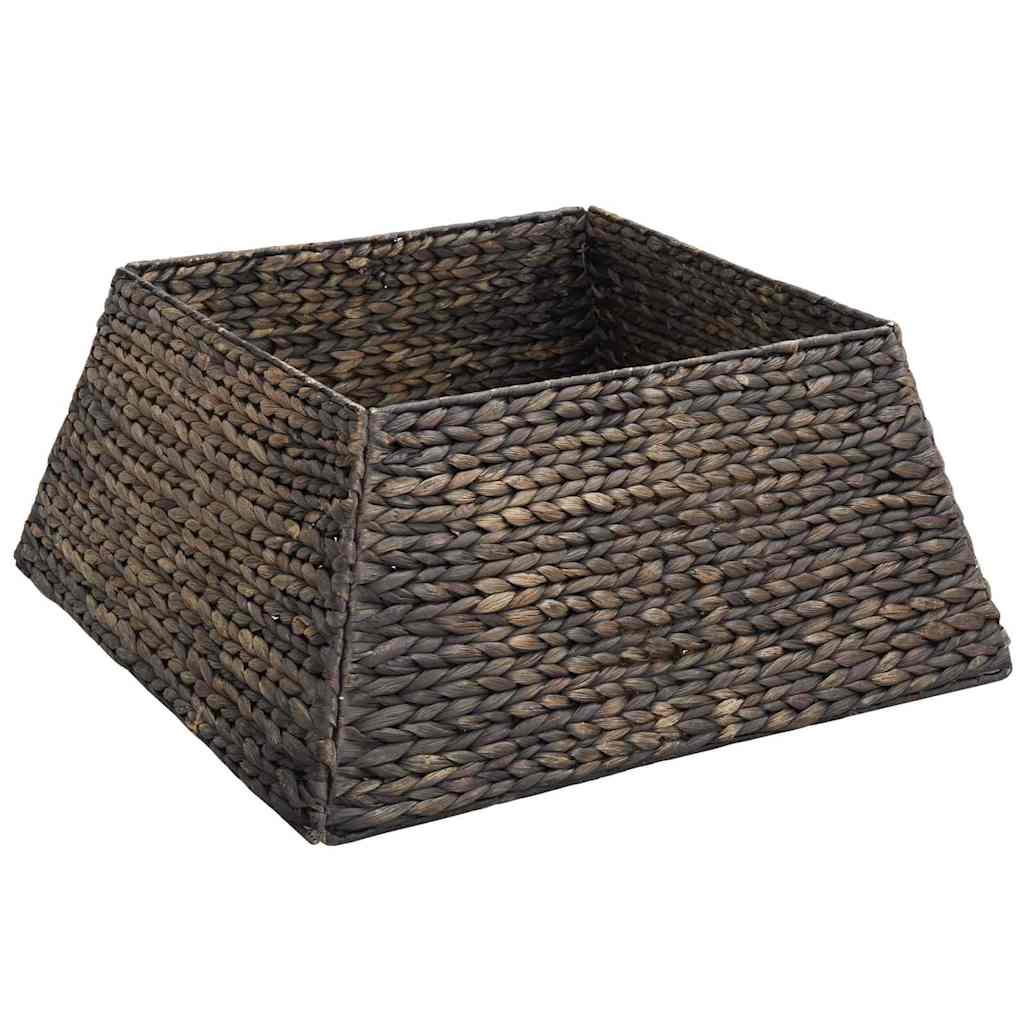 vidaXL Kołnierz do Choinki Czarny 60 x 60 x 28 cm Hiacynt wodny