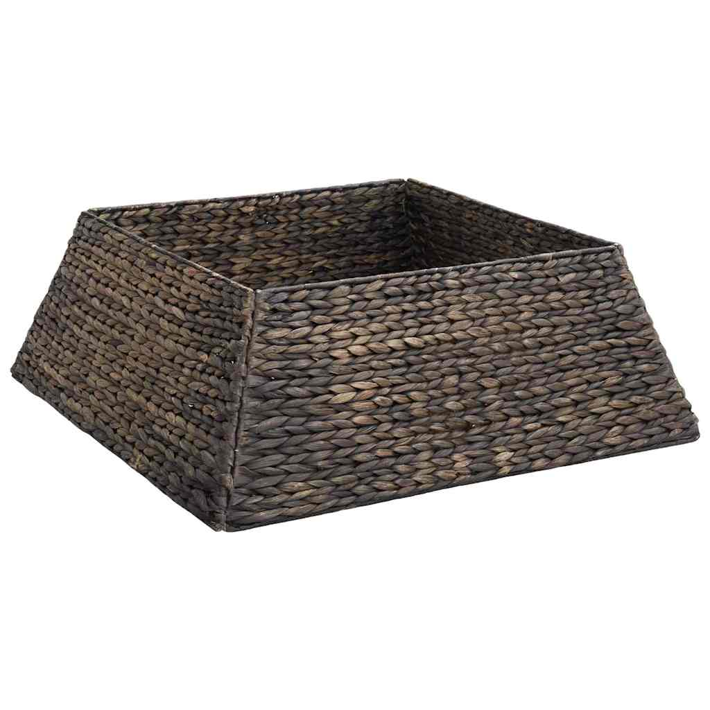 vidaXL Kołnierz do Choinki Kwadrat Czarny 70 x 70 x 28 cm