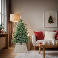 vidaXL Kołnierz do Choinki Biały 70 x 70 x 28 cm Hiacynt wodny