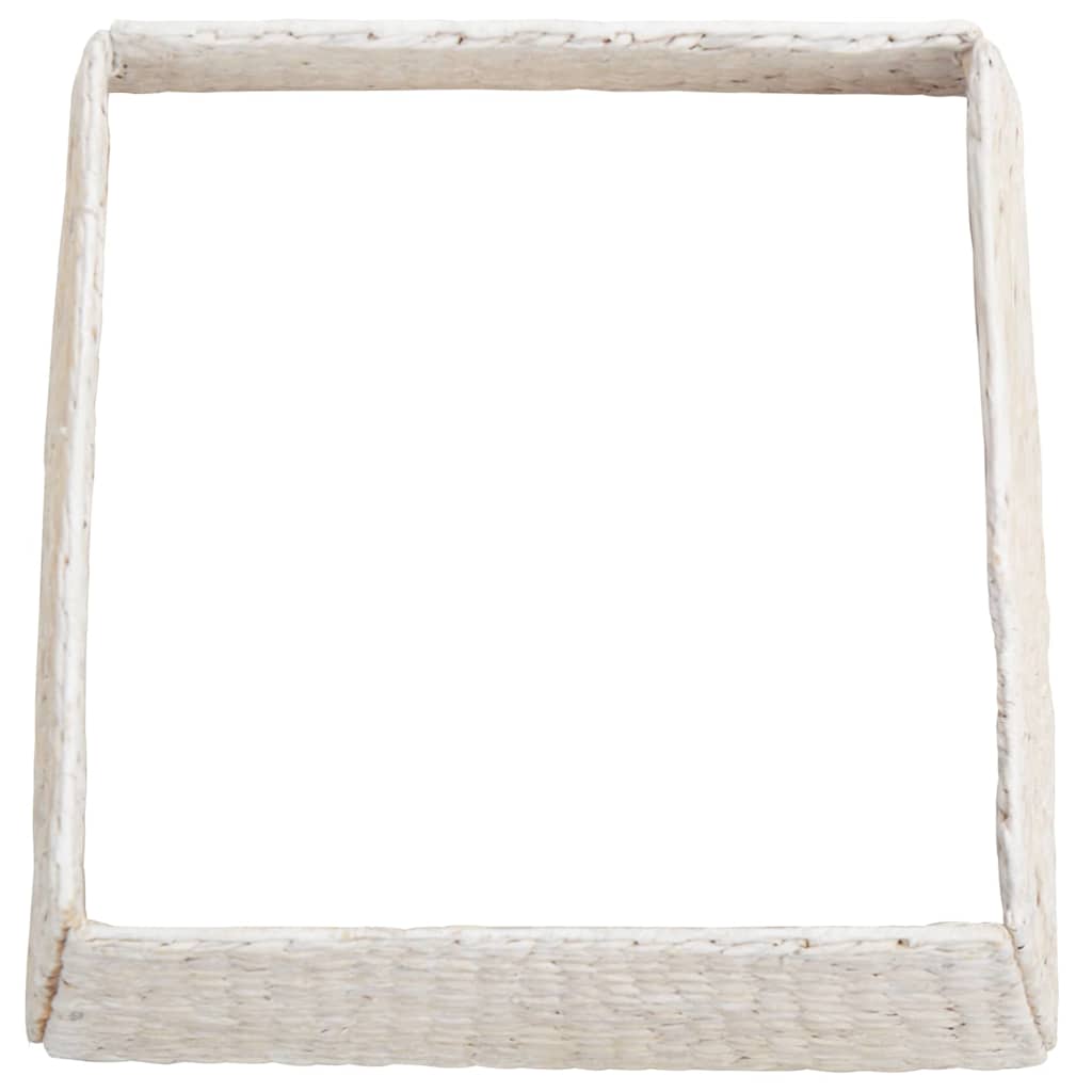vidaXL Kołnierz do Choinki Biały 70 x 70 x 28 cm Hiacynt wodny