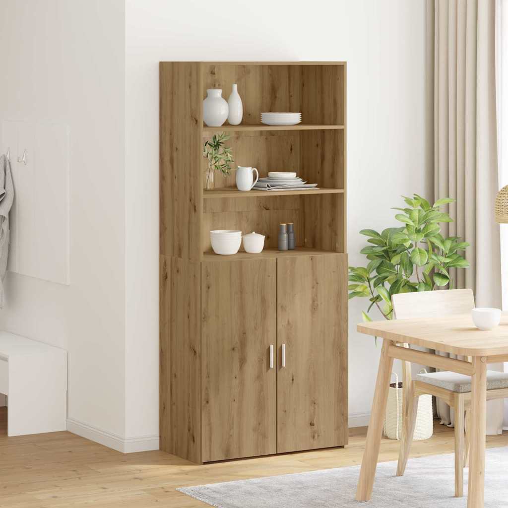 vidaXL Highboard Dąb rzemieślniczy 80 x 42,5 x 185 cm