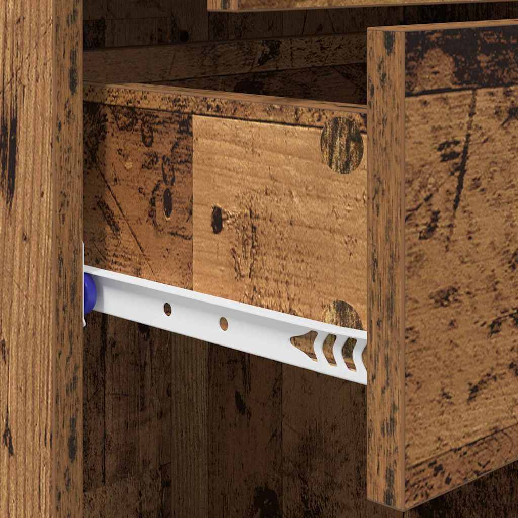 vidaXL Highboard z szufladą Stare drewno 40 x 42,5 x 185 cm