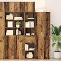 vidaXL Highboard z szufladą Stare drewno 40 x 42,5 x 185 cm