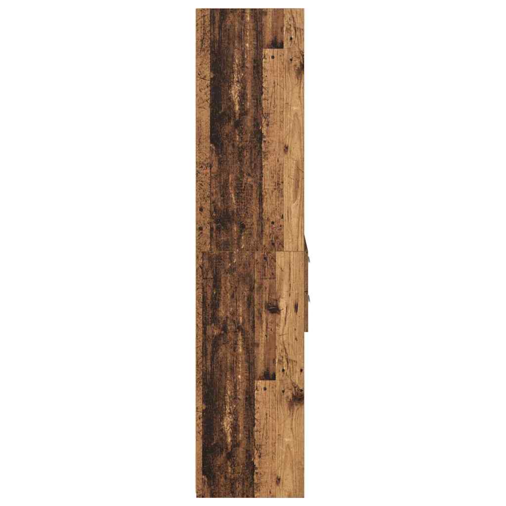 vidaXL Highboard z szufladą Stare drewno 40 x 42,5 x 185 cm