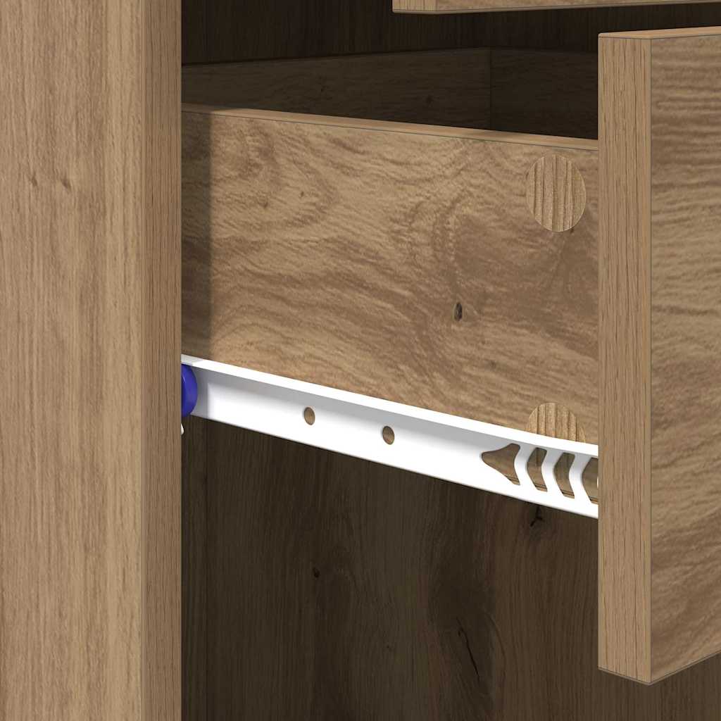 vidaXL Highboard z szufladą Dąb rzemieślniczy 40 x 42,5 x 185 cm