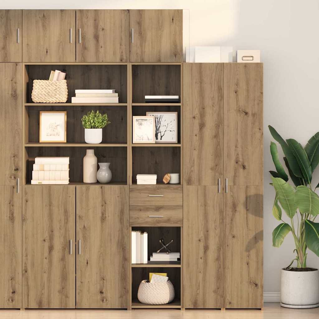 vidaXL Highboard z szufladą Dąb rzemieślniczy 40 x 42,5 x 185 cm