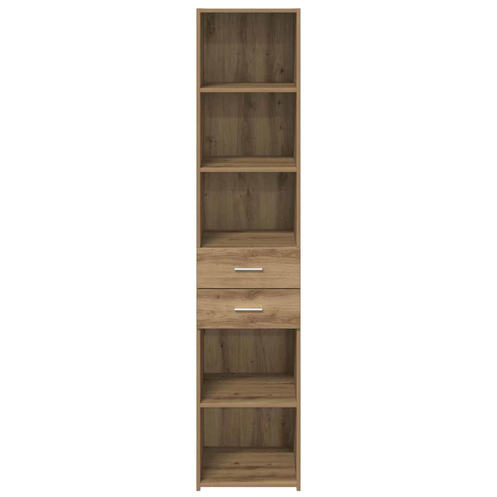 vidaXL Highboard z szufladą Dąb rzemieślniczy 40 x 42,5 x 185 cm