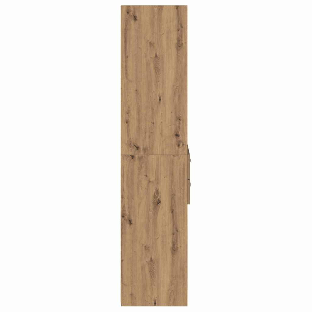 vidaXL Highboard z szufladą Dąb rzemieślniczy 40 x 42,5 x 185 cm