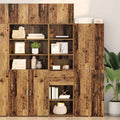 vidaXL Highboard z szufladą Stare drewno 50 x 42,5 x 185 cm