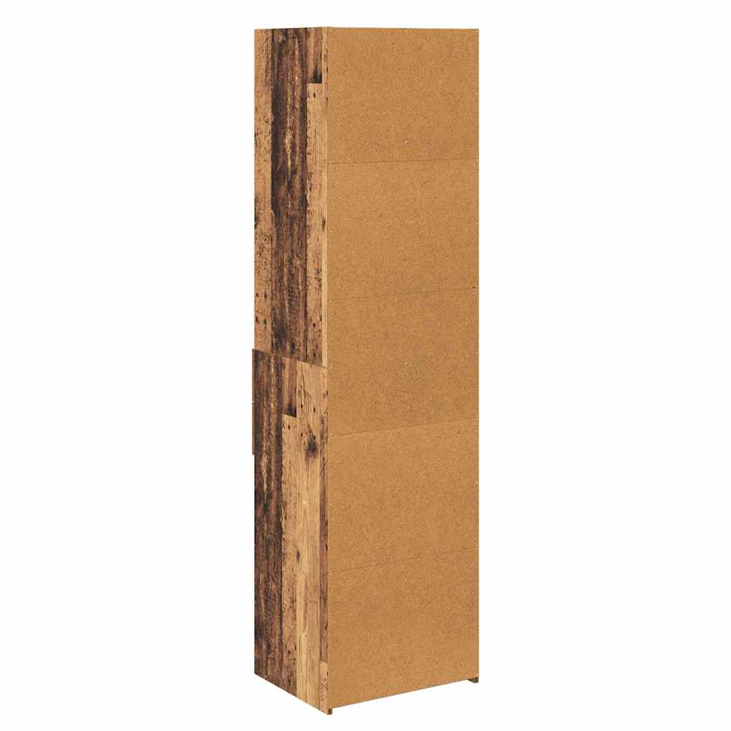 vidaXL Highboard z szufladą Stare drewno 50 x 42,5 x 185 cm