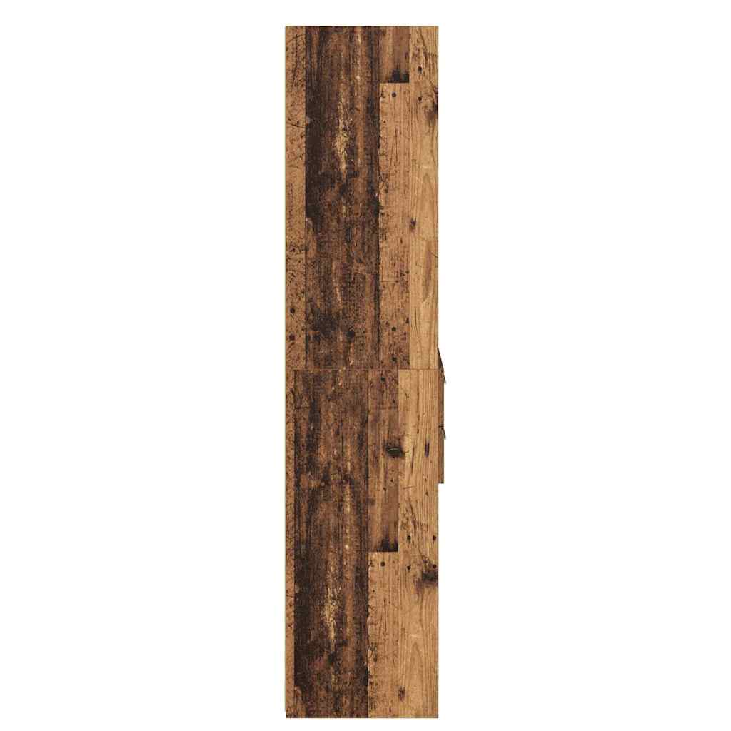 vidaXL Highboard z szufladą Stare drewno 50 x 42,5 x 185 cm