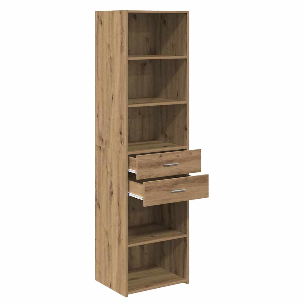 vidaXL Highboard z szufladą Dąb rzemieślniczy 50 x 42,5 x 185 cm