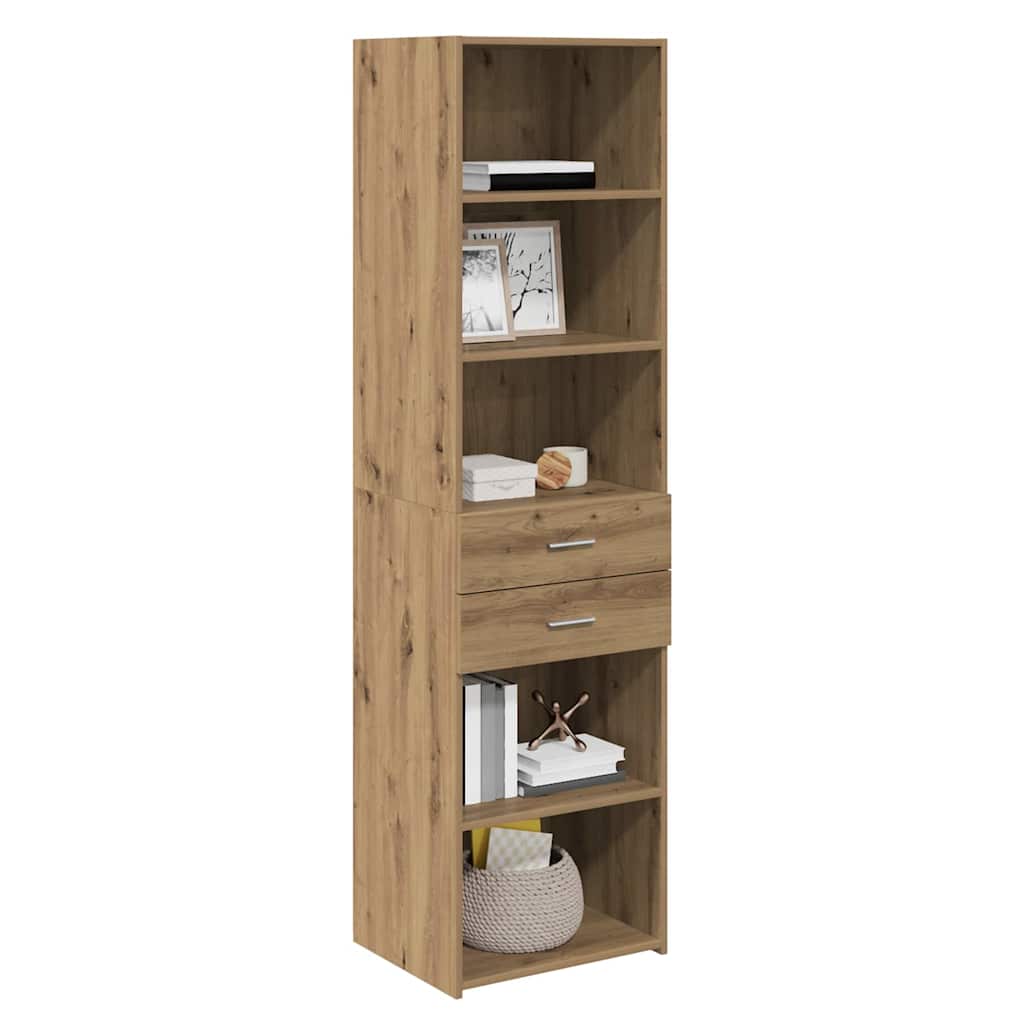 vidaXL Highboard z szufladą Dąb rzemieślniczy 50 x 42,5 x 185 cm