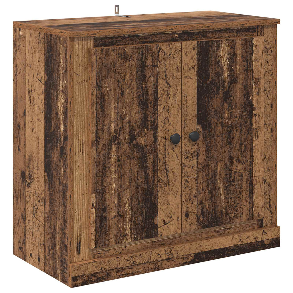vidaXL Komody 3 szt. Stare drewno 210 x 35,5 x 67,5 cm