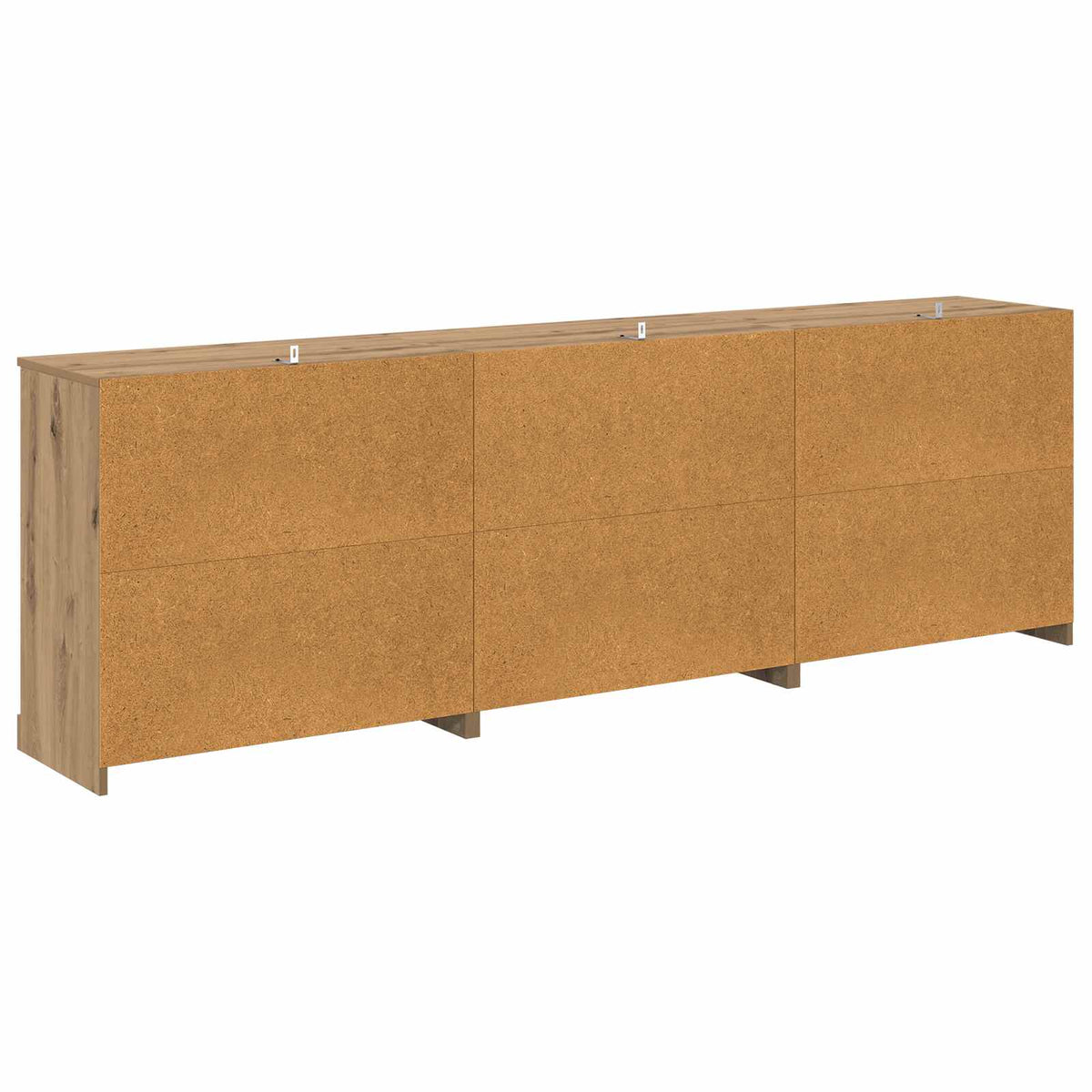 vidaXL Komody 3 szt. Dąb artisan 210 x 35,5 x 67,5 cm
