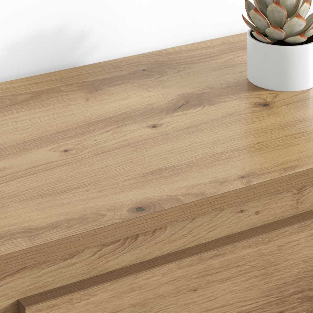 vidaXL Komody z szufladą 2 pcs Dąb rzemieślniczy 70 x 35,5 x 67,5 cm