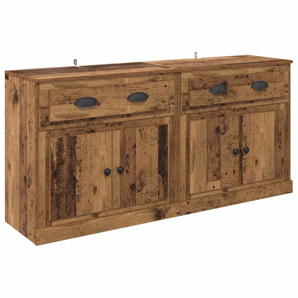 vidaXL Komody 2 szt. Stare drewno 70 x 35,5 x 67,5 cm