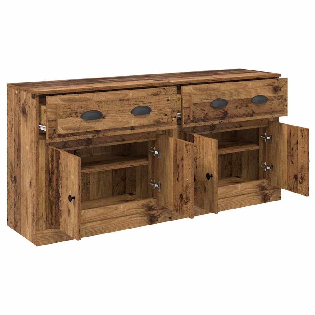 vidaXL Komody 2 szt. Stare drewno 70 x 35,5 x 67,5 cm