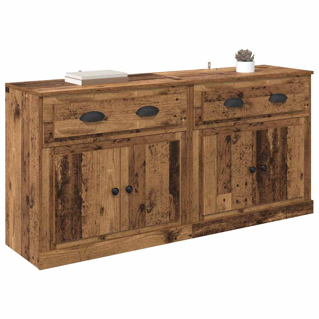 vidaXL Komody 2 szt. Stare drewno 70 x 35,5 x 67,5 cm
