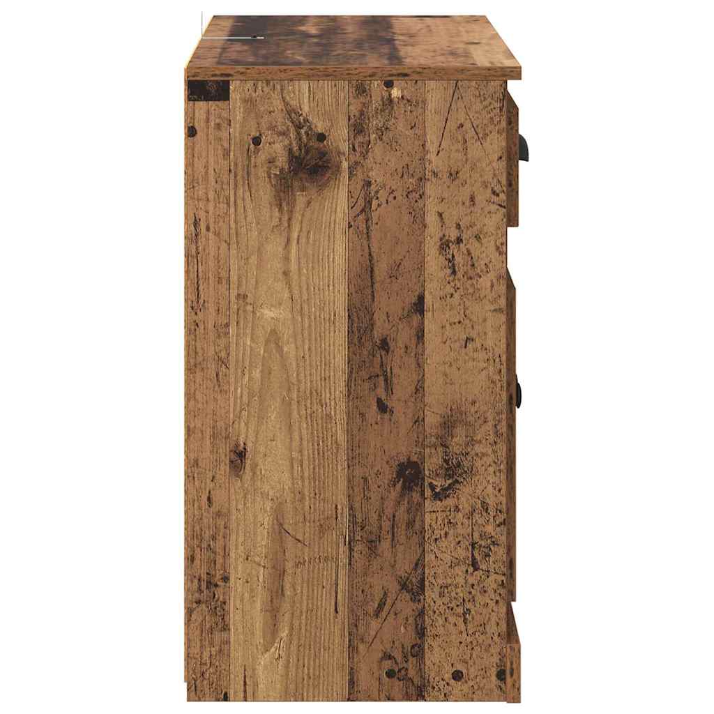 vidaXL Komody 2 szt. Stare drewno 70 x 35,5 x 67,5 cm