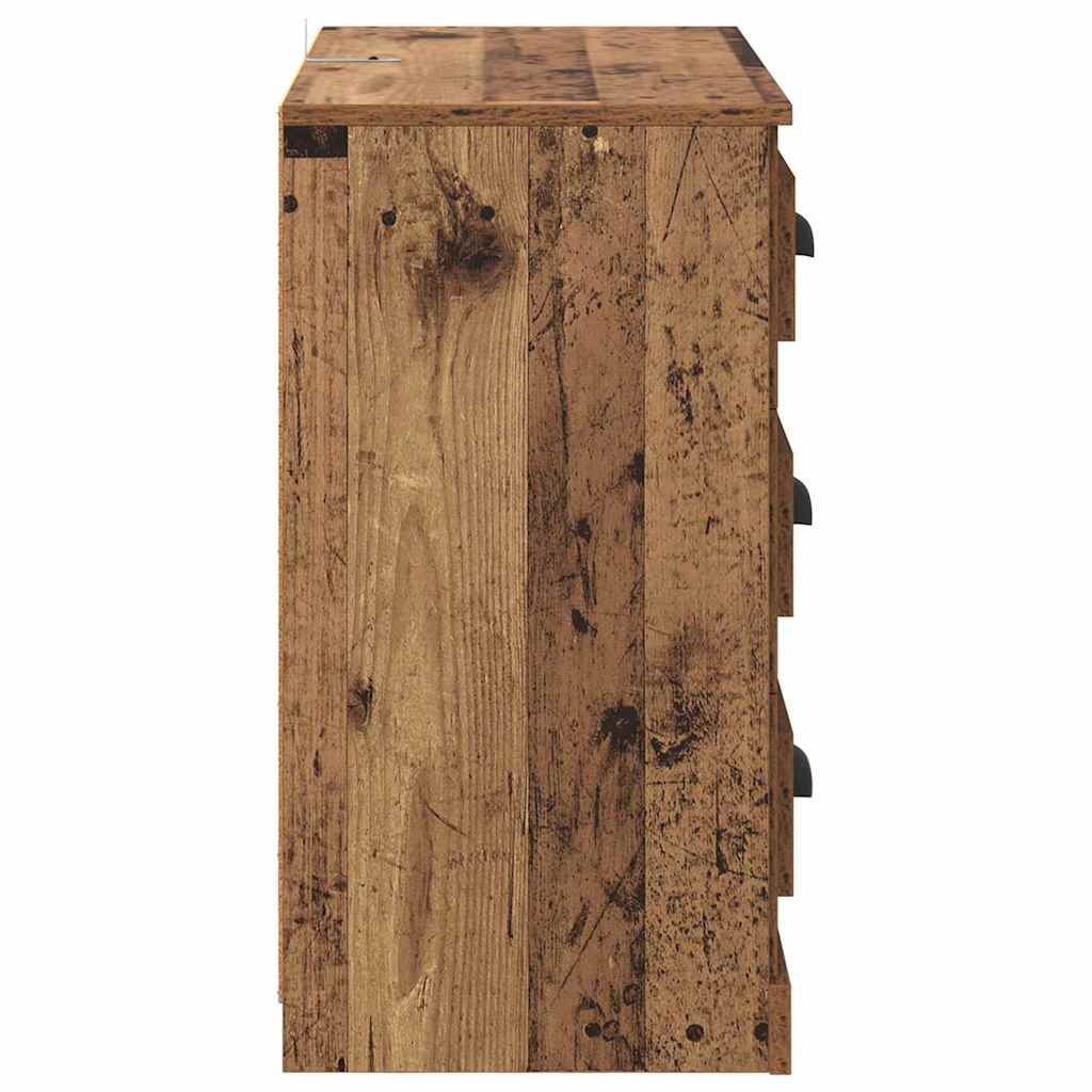 vidaXL Komody 2 szt. Stare drewno 70 x 35,5 x 67,5 cm