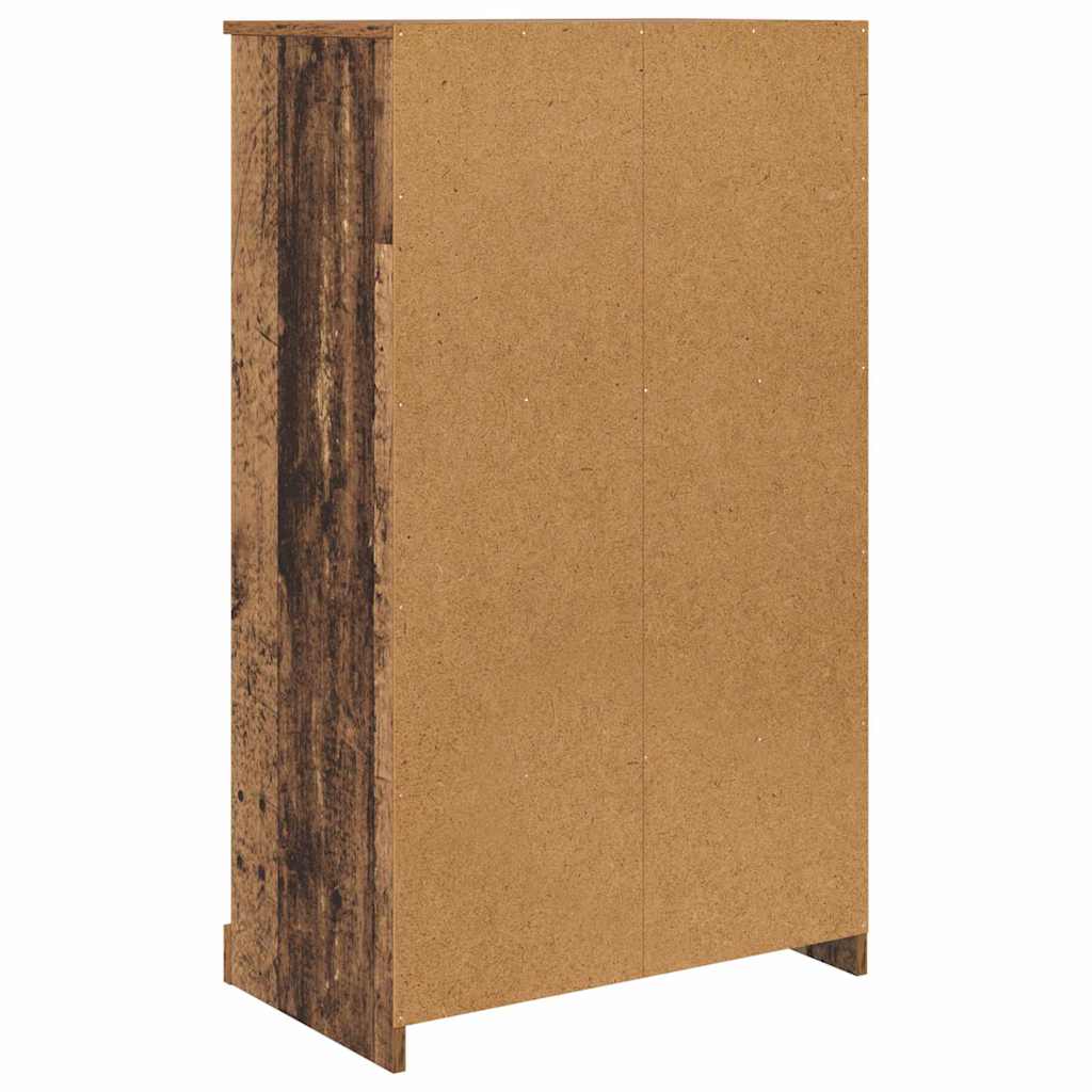 vidaXL Highboard z szufladą 3 pcs Stare drewno Materiał drewnopochodny