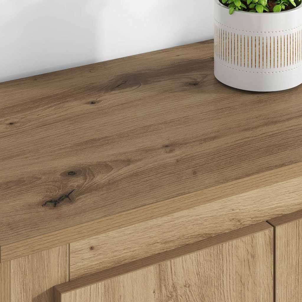 vidaXL Highboard 3 pcs Dąb rzemieślniczy Materiał drewnopochodny